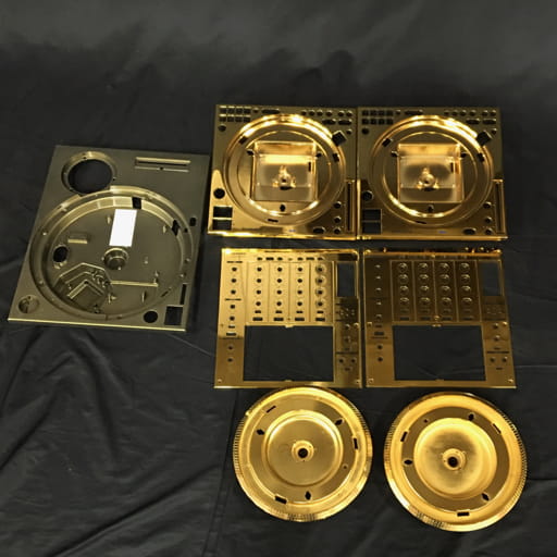 Technics テクニクス SH-MZ1200-S DJミキサー SL-DZ1200 ターンテーブル 金メッキ塗装 パーツ セット